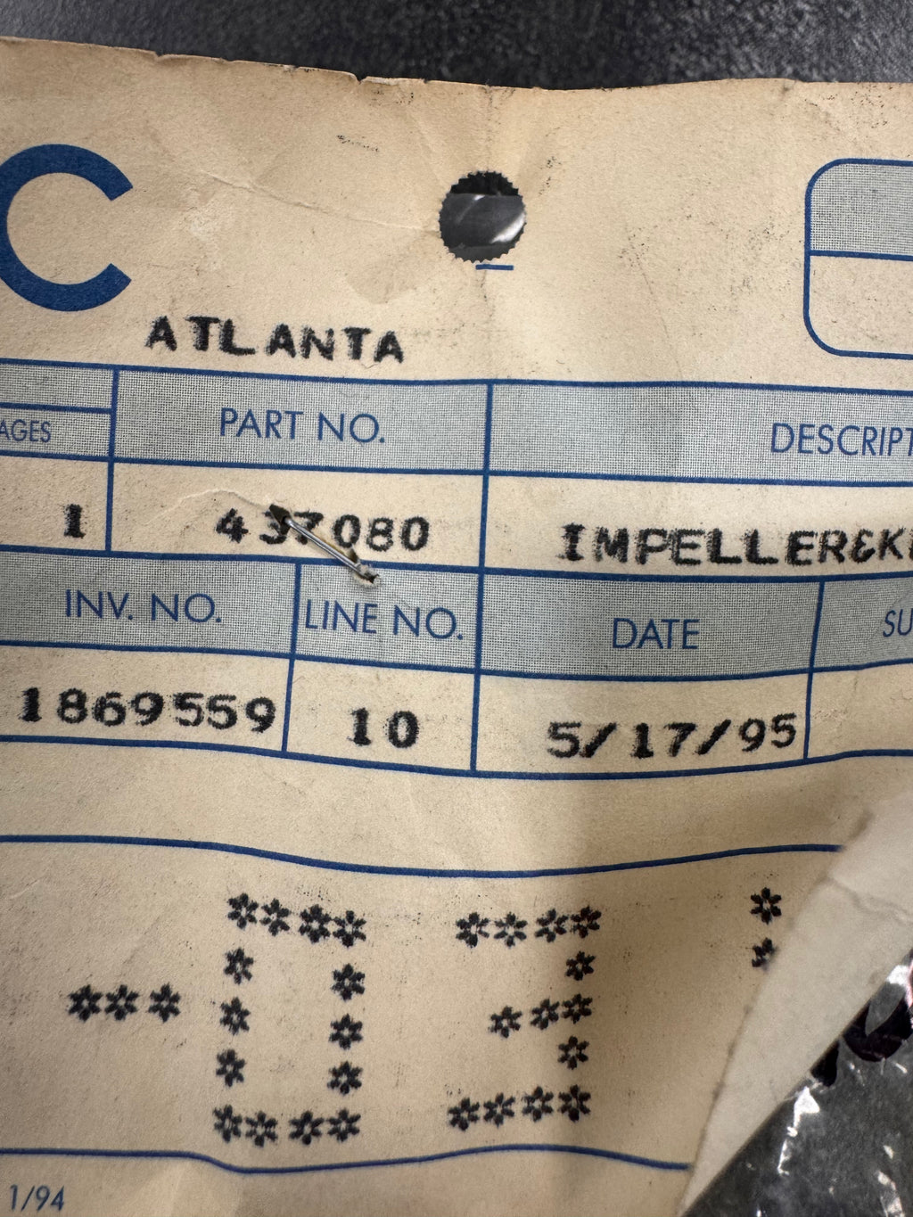 IMPELLER 437080